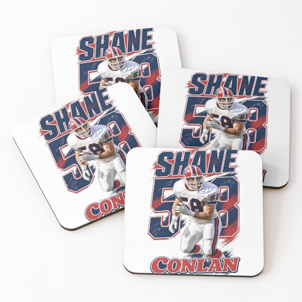 Item preview, Buffalo Defensive Legend No. 58 – Retro 90s Football Linebacker Art designed and sold by Thogan0416.
