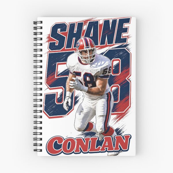 Item preview, Buffalo Defensive Legend No. 58 – Retro 90s Football Linebacker Art designed and sold by Thogan0416.