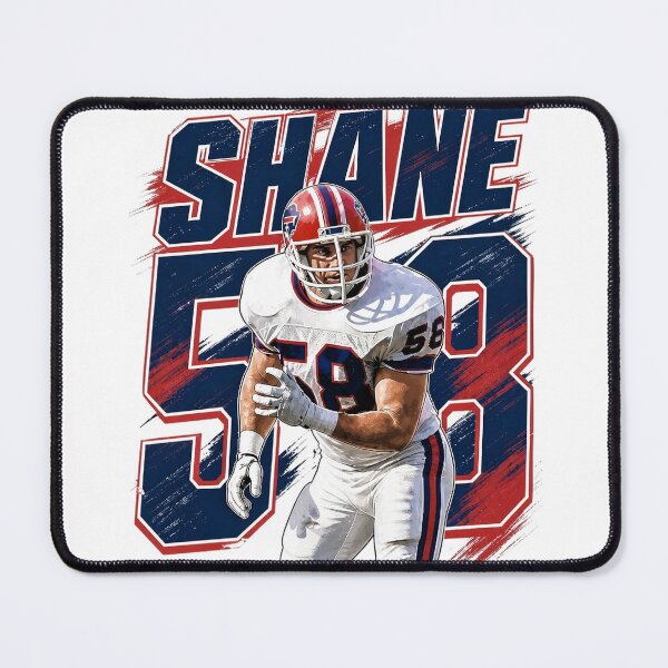 Item preview, Buffalo Defensive Legend No. 58 – Retro 90s Football Linebacker Art designed and sold by Thogan0416.
