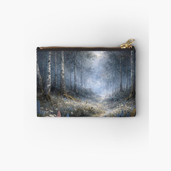 Item preview, Wildflowers in a Moonlit Birch Forest  designed and sold by Maria Dryfhout.
