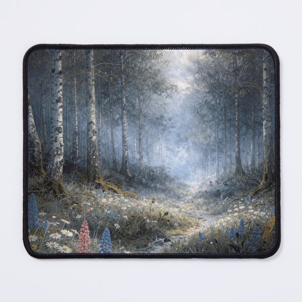 Item preview, Wildflowers in a Moonlit Birch Forest designed and sold by Maria Dryfhout.