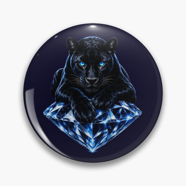 Item preview, Black Panther & Diamond – Luxury Power Art designed and sold by AstraDrip Studio.