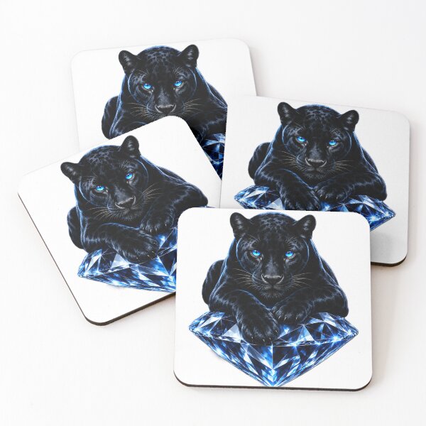 Item preview, Black Panther & Diamond – Luxury Power Art designed and sold by AstraDrip Studio.