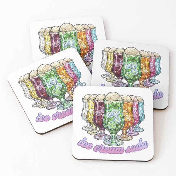 Item preview, Ice cream soda - stained glass style - designed and sold by LOVEARTDESIGN.