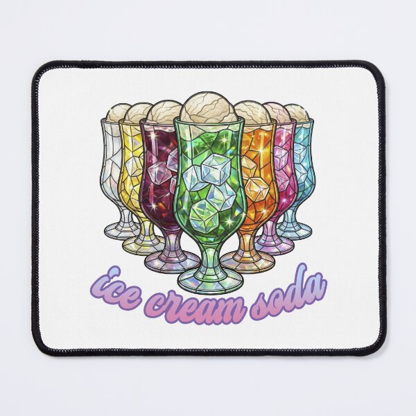 Item preview, Ice cream soda - stained glass style - designed and sold by LOVEARTDESIGN.