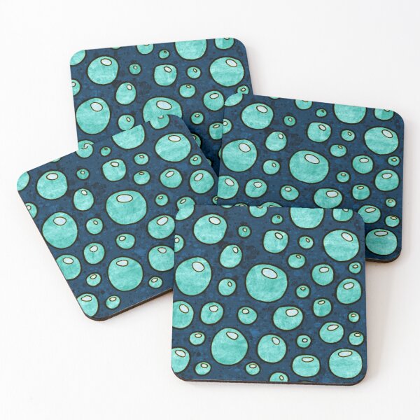 Item preview, Graphic ocean bubbles pattern, sky blue and dark blue abstract bubbles designed and sold by NadiaChevrel.