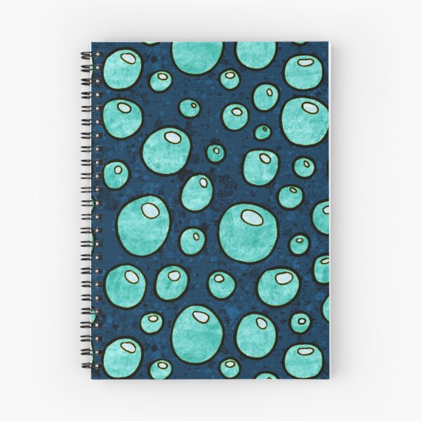 Item preview, Graphic ocean bubbles pattern, sky blue and dark blue abstract bubbles designed and sold by NadiaChevrel.