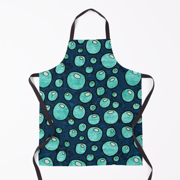 Item preview, Graphic ocean bubbles pattern, sky blue and dark blue abstract bubbles designed and sold by NadiaChevrel.