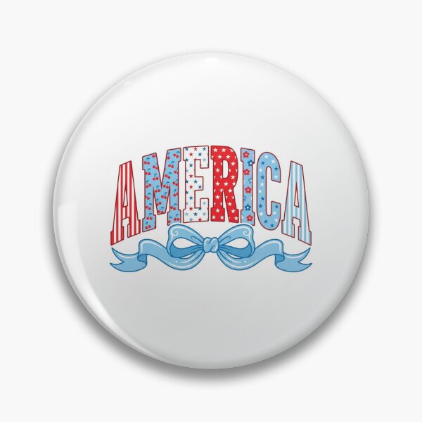 Item preview, Patriotic America Red White Blue Stars Stripes Bow Art designed and sold by longngusuc.