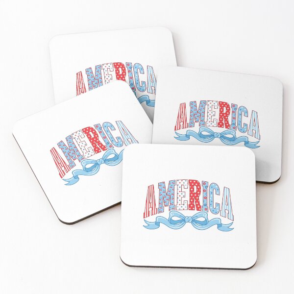 Item preview, Patriotic America Red White Blue Stars Stripes Bow Art designed and sold by longngusuc.