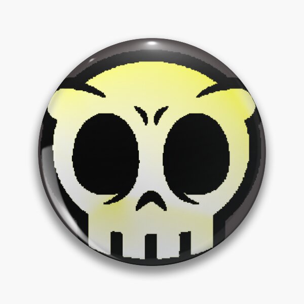 Item preview, Yellow Skull Kawaii Skull Minimal designed and sold by AstronautMerch.