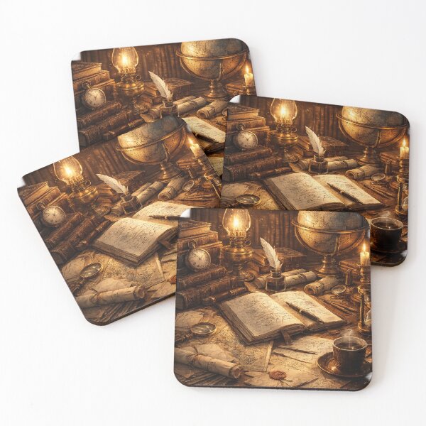 Item preview, Scholar’s Desk of Knowledge | Vintage Study Aesthetic designed and sold by Sticleg.