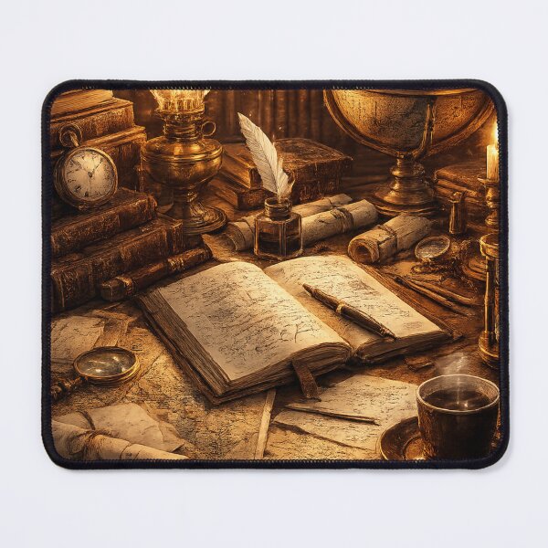 Item preview, Scholar’s Desk of Knowledge | Vintage Study Aesthetic designed and sold by Sticleg.