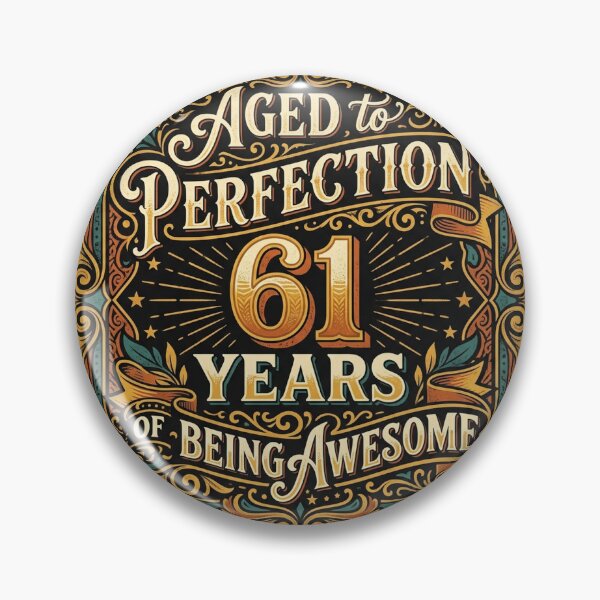Item preview, Aged to Perfection 61st Birthday Retro designed and sold by DuckOddity.