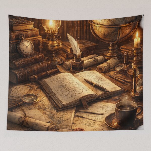 Item preview, Scholar’s Desk of Knowledge | Vintage Study Aesthetic designed and sold by Sticleg.