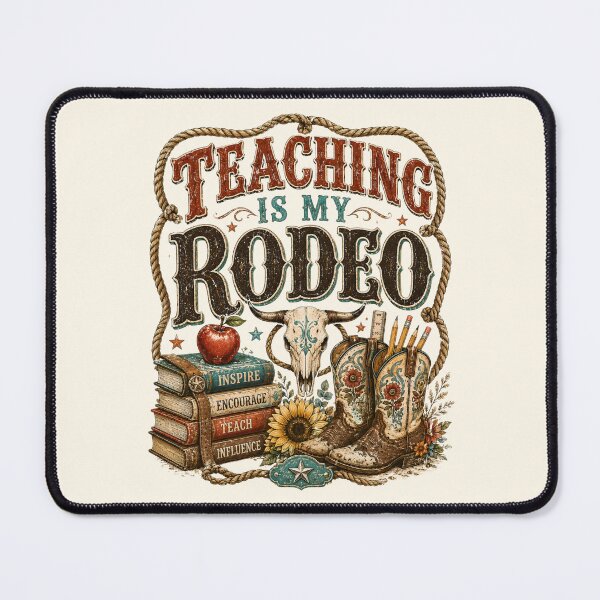 Item preview, Teaching Is My Rodeo Western Teacher Pride designed and sold by Chic_Clip_Craft.