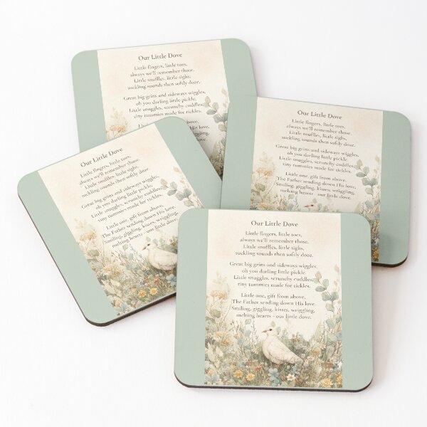 Item preview, Our Little Dove | Baby Poem Wall Art | Christian Nursery Print designed and sold by Bound for Wonder.