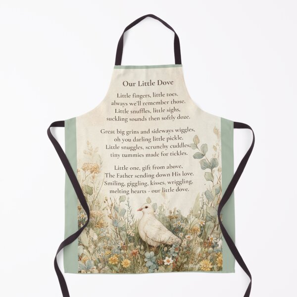 Item preview, Our Little Dove | Baby Poem Wall Art | Christian Nursery Print designed and sold by Bound for Wonder.