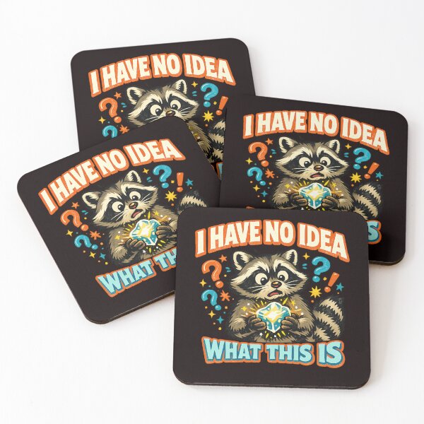 Item preview, Confused Raccoon – I Have No Idea What This Is designed and sold by FrameFlow.