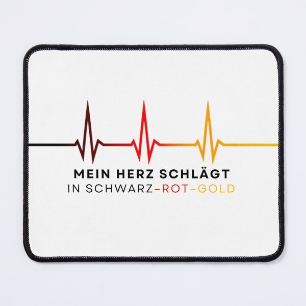 Item preview, My heart beats in black, red, and gold | Germany Fan Shirt Football Patriotic designed and sold by FashionFlairLab.