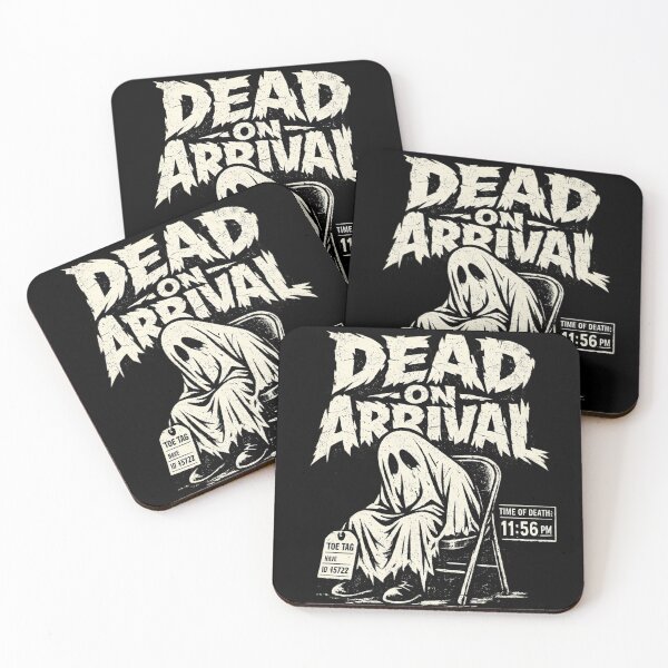 Item preview, Dead On Arrival Slumped Ghost Tee designed and sold by PhylonBoxx.