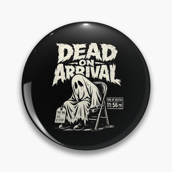 Item preview, Dead On Arrival Slumped Ghost Tee designed and sold by PhylonBoxx.