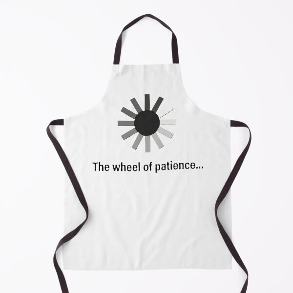 Item preview, The Wheel of Patience – Funny Buffering Meme Art designed and sold by Vibescapes.