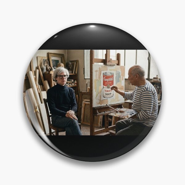 Item preview, Pablo Picasso Paints Andy Warhol designed and sold by Halifaxartguy.