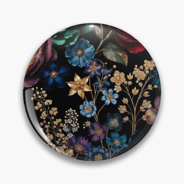 Item preview, Midnight Garden Luxe | Colorful Floral Botanical Pattern | Elegant Dark Flower Design designed and sold by GalleryPeak.