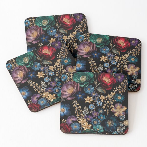 Item preview, Midnight Garden Luxe | Colorful Floral Botanical Pattern | Elegant Dark Flower Design designed and sold by GalleryPeak.