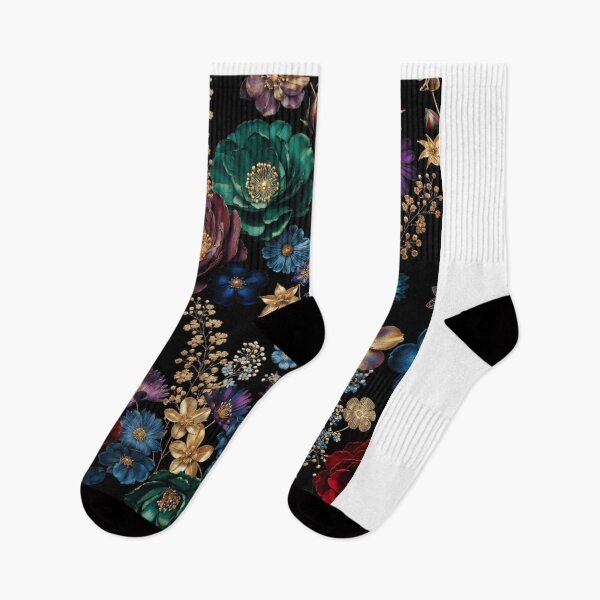 Item preview, Midnight Garden Luxe | Colorful Floral Botanical Pattern | Elegant Dark Flower Design designed and sold by GalleryPeak.