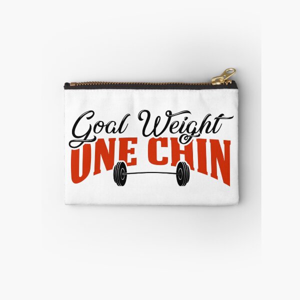 Item preview, Goal Weight One Chin Gym Quote designed and sold by teeperfect.