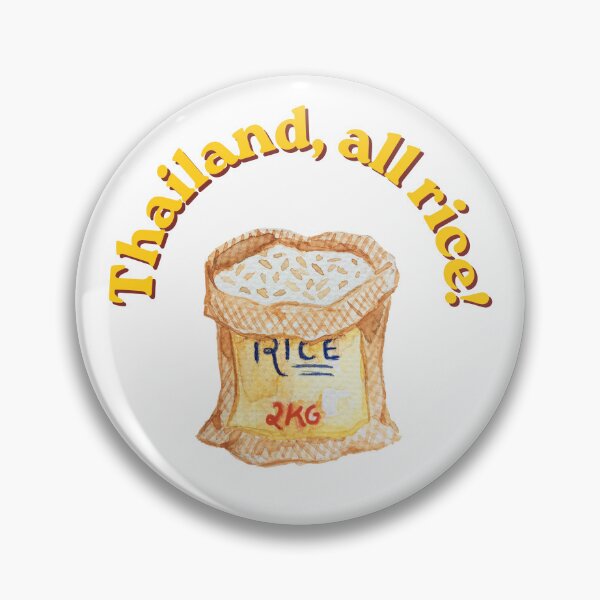Item preview, Thailand, All Rice! Funny Rice Pun Design designed and sold by Lazycocoon.