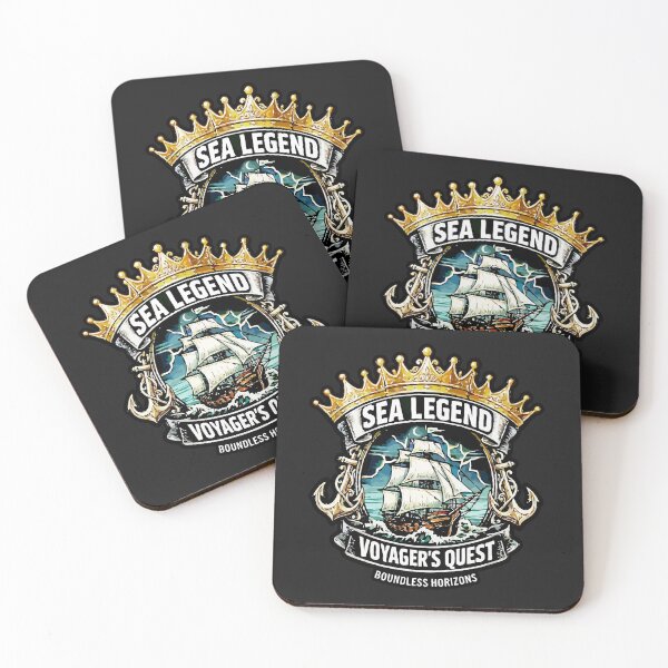 Item preview, Sea Legend Voyager's Quest Nautical Adventure Emblem designed and sold by SEOSipan.