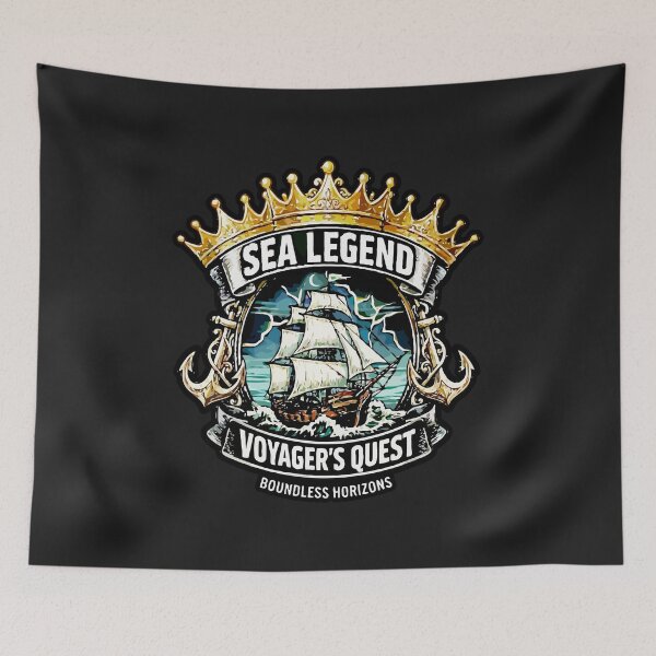 Item preview, Sea Legend Voyager's Quest Nautical Adventure Emblem designed and sold by SEOSipan.