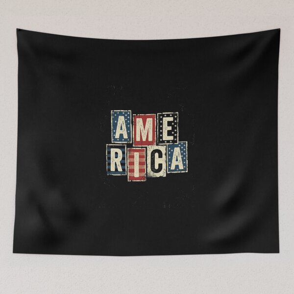 Item preview, America Distressed Flag Vintage Grunge Patriotic Lettering designed and sold by longngusuc.