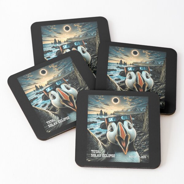 Item preview, Total Solar Eclipse 2026 Puffin Bird Selfie Iceland Eclipse August 12 2026 designed and sold by alidiaa.