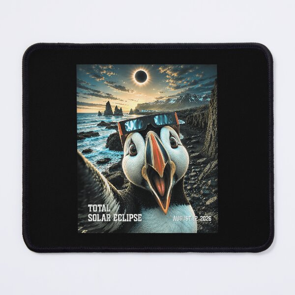 Item preview, Total Solar Eclipse 2026 Puffin Bird Selfie Iceland Eclipse August 12 2026 designed and sold by alidiaa.