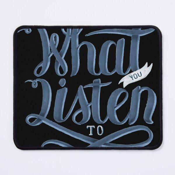 Item preview, Music Shapes Your Mind Typography Design designed and sold by lilking31.
