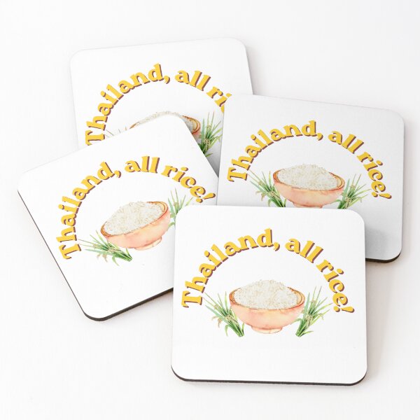 Item preview, Thailand, All Rice! Funny Thai Rice Pun designed and sold by Lazycocoon.