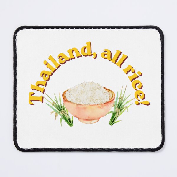 Item preview, Thailand, All Rice! Funny Thai Rice Pun designed and sold by Lazycocoon.