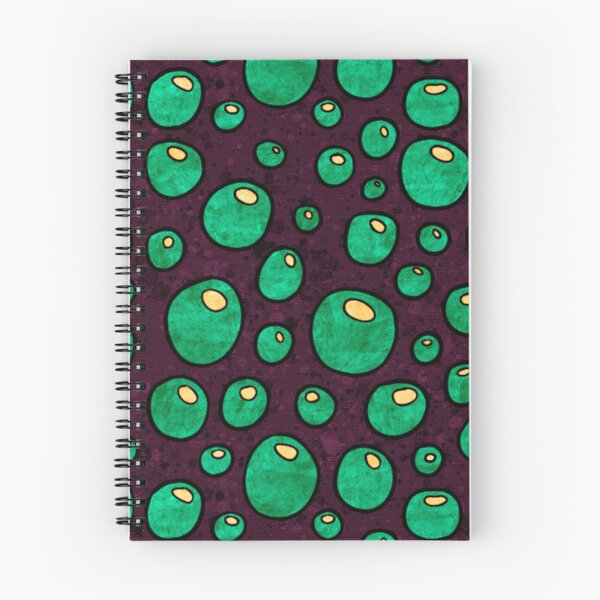 Item preview, Graphic green poison bubbles pattern, emerald green and dark purple abstract bubbles designed and sold by NadiaChevrel.