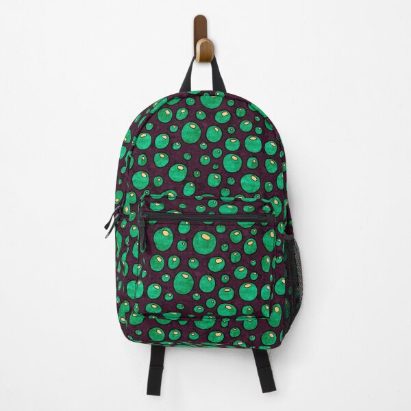 Item preview, Graphic green poison bubbles pattern, emerald green and dark purple abstract bubbles designed and sold by NadiaChevrel.