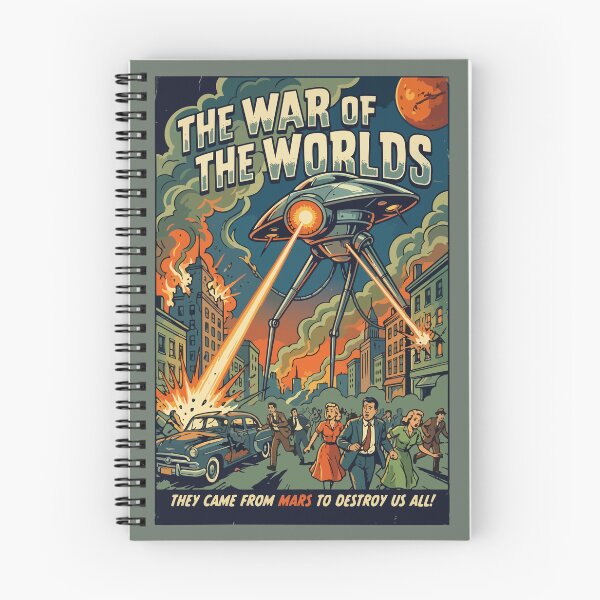 Item preview, The War Of The Worlds Retro Poster designed and sold by tigrootiger.