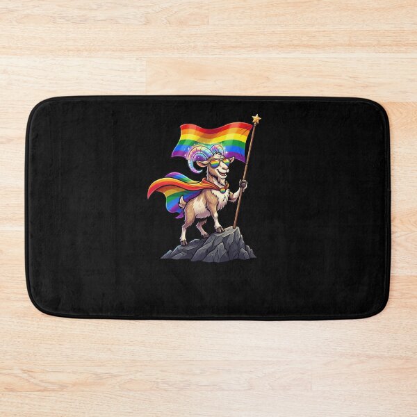 Item preview, Proud Goat Rainbow Flag LGBTQ Pride Supporter designed and sold by snowry.