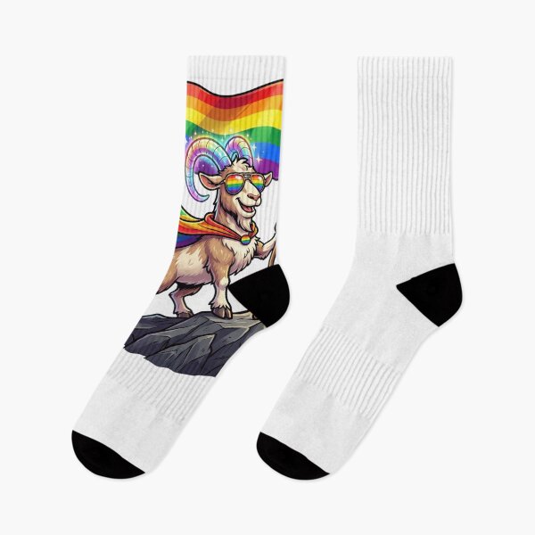 Item preview, Proud Goat Rainbow Flag LGBTQ Pride Supporter designed and sold by snowry.