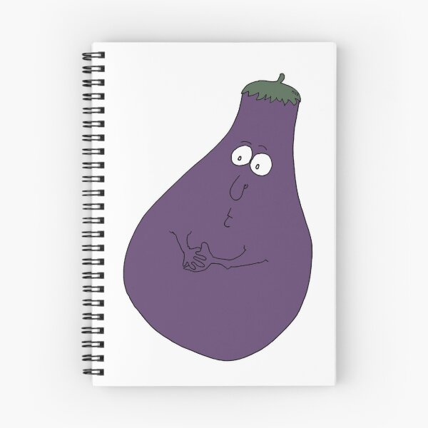 Item preview, Funny Eggplant Quirky Veggie Gang Cartoon – Cute Kawaii Food Sticker Meme Art designed and sold by MyxaART.