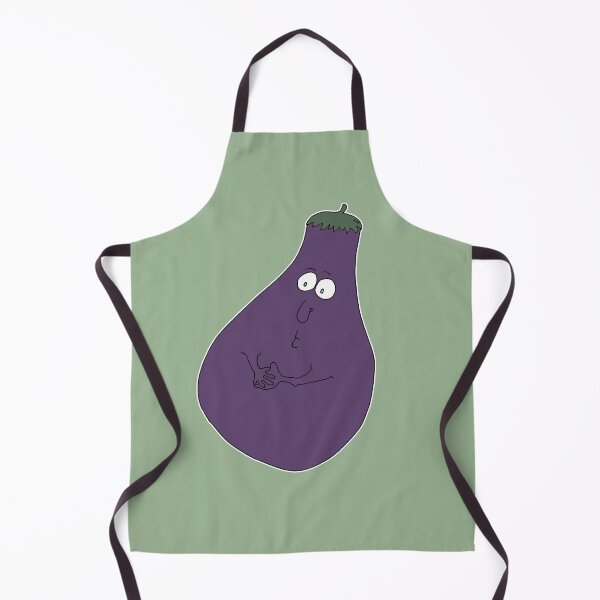 Item preview, Funny Eggplant Quirky Veggie Gang Cartoon – Cute Kawaii Food Sticker Meme Art designed and sold by MyxaART.
