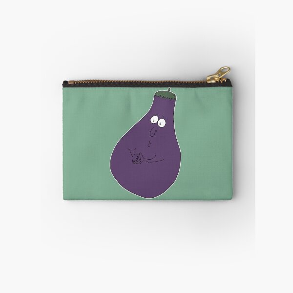 Item preview, Funny Eggplant Quirky Veggie Gang Cartoon – Cute Kawaii Food Sticker Meme Art designed and sold by MyxaART.