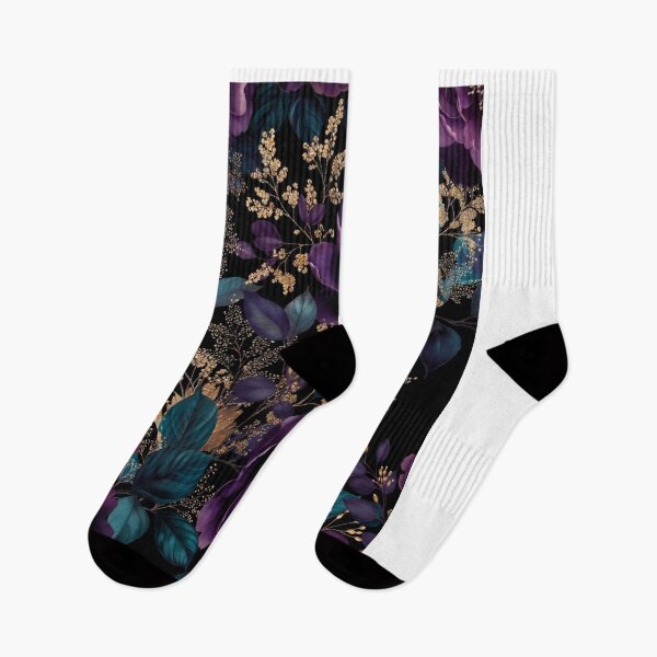 Item preview, Amethyst Midnight Garden | Purple Peony Floral Pattern | Luxury Botanical Flower Design designed and sold by GalleryPeak.